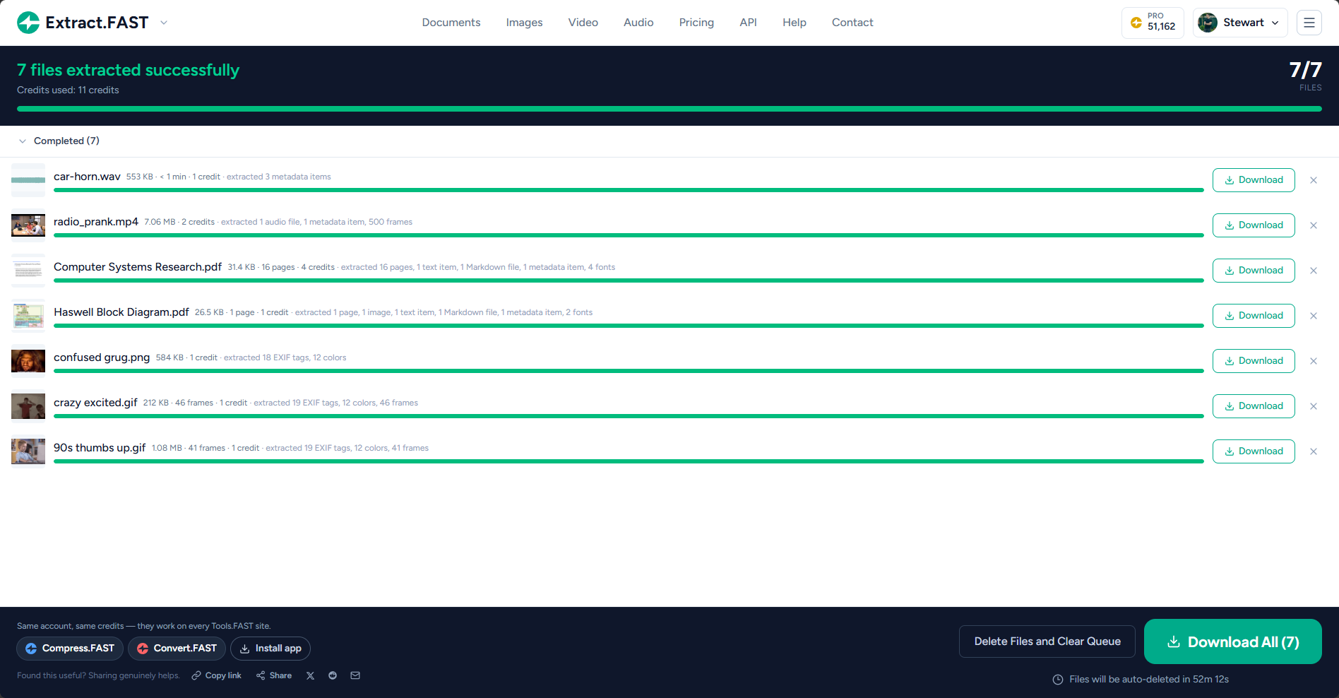 Extract.FAST screenshot