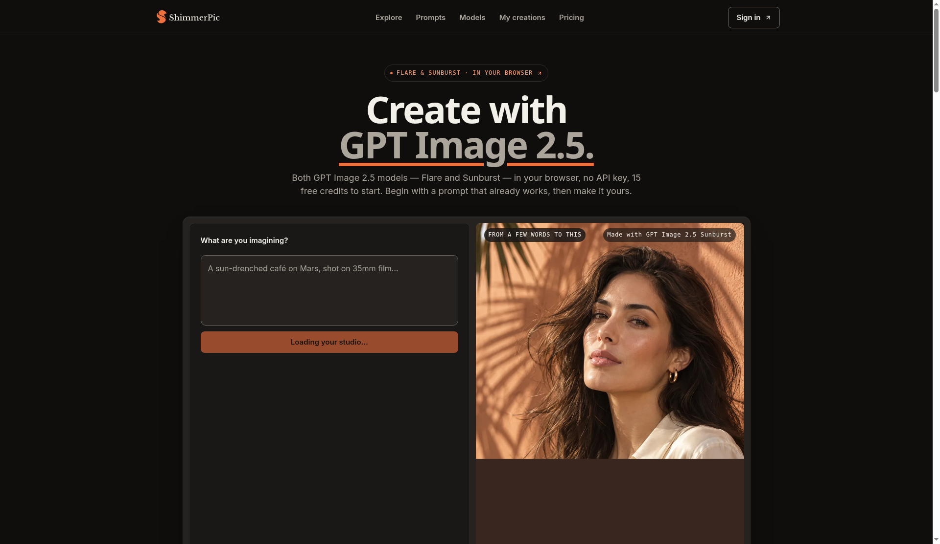 ShimmerPic screenshot