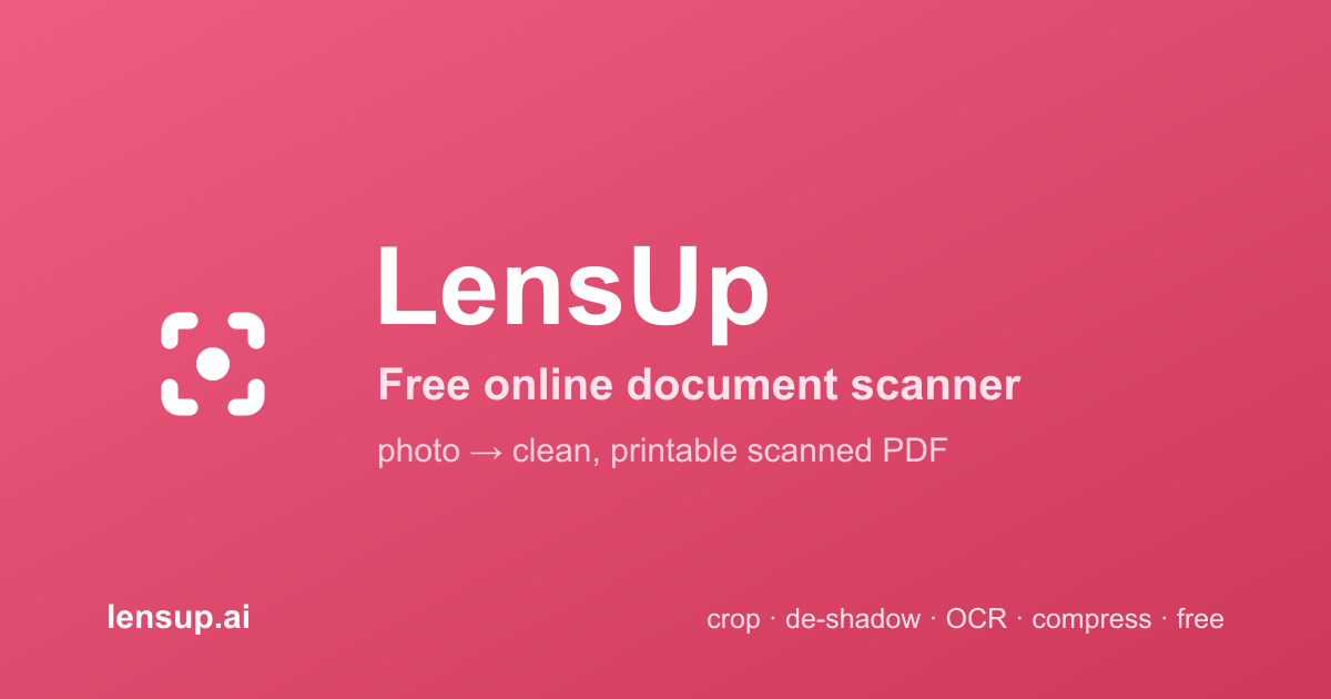 LensUp Scanner screenshot